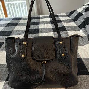 Annabel Ingall | Camilla Satchel Leather Hobo Bag Purse Black